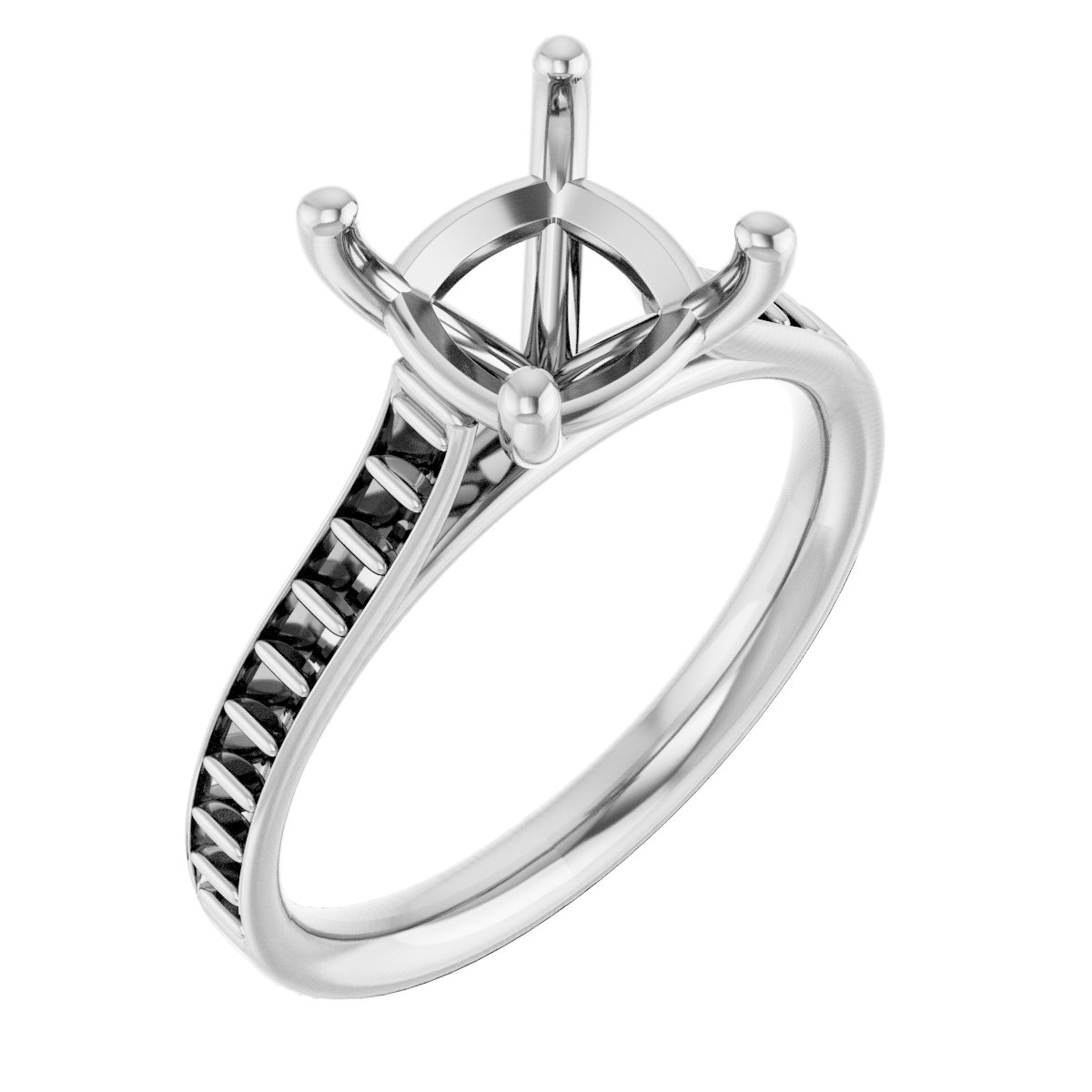 Accented Engagement Ring
