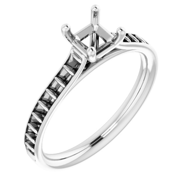 Accented Engagement Ring
