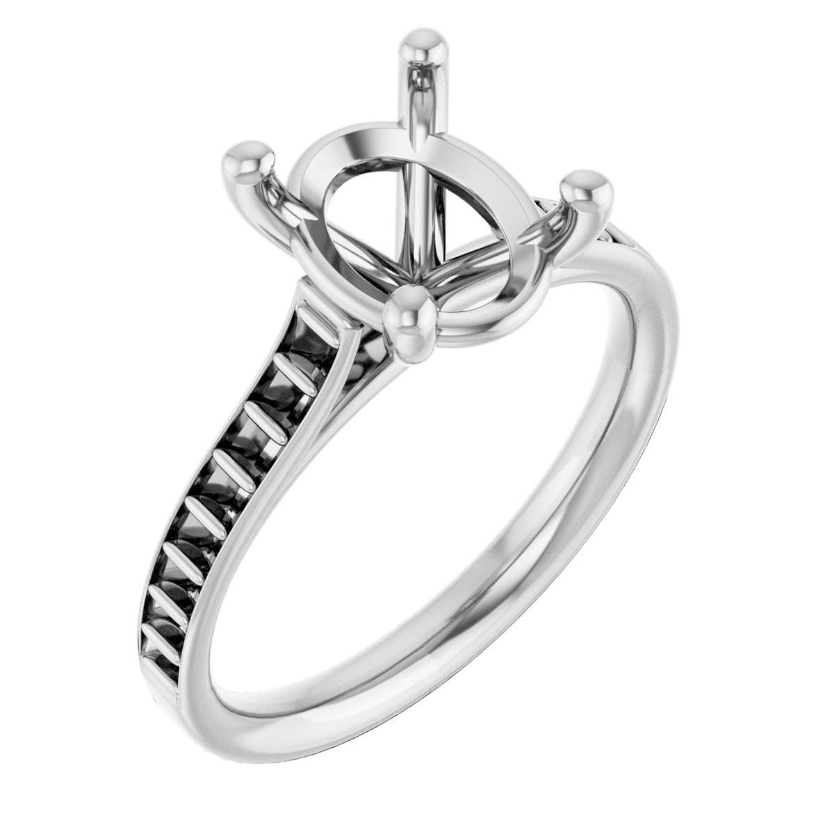 Accented Engagement Ring