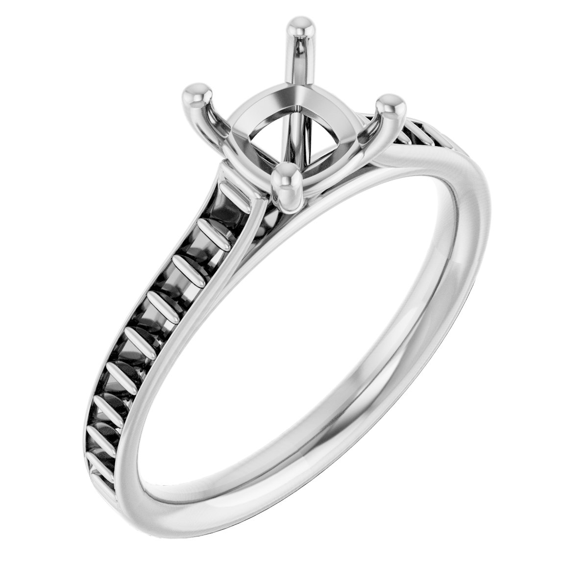 Accented Engagement Ring