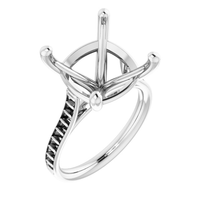 Accented Engagement Ring