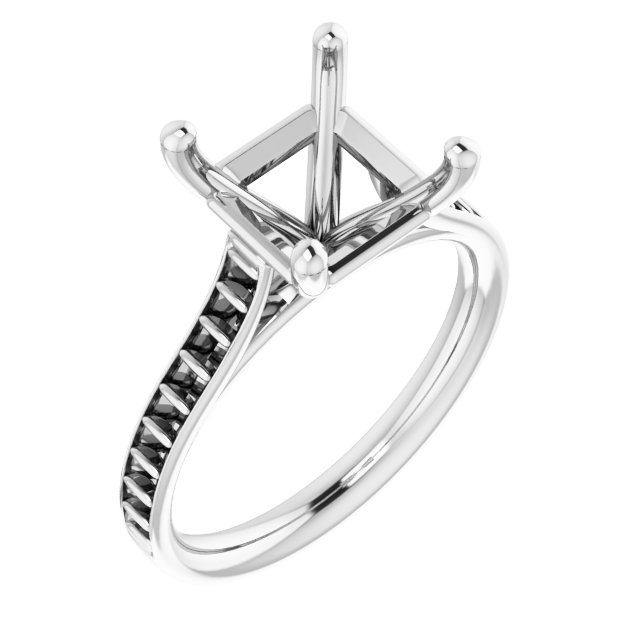 Accented Engagement Ring