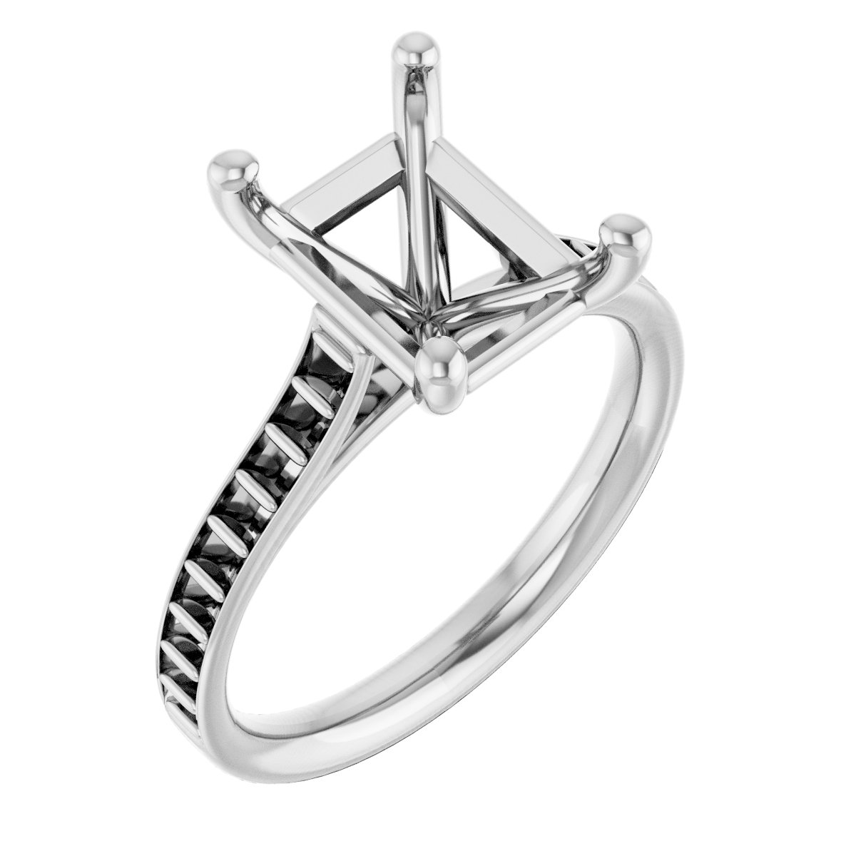 Accented Engagement Ring