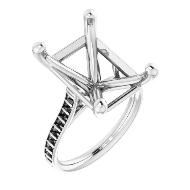 Accented Engagement Ring