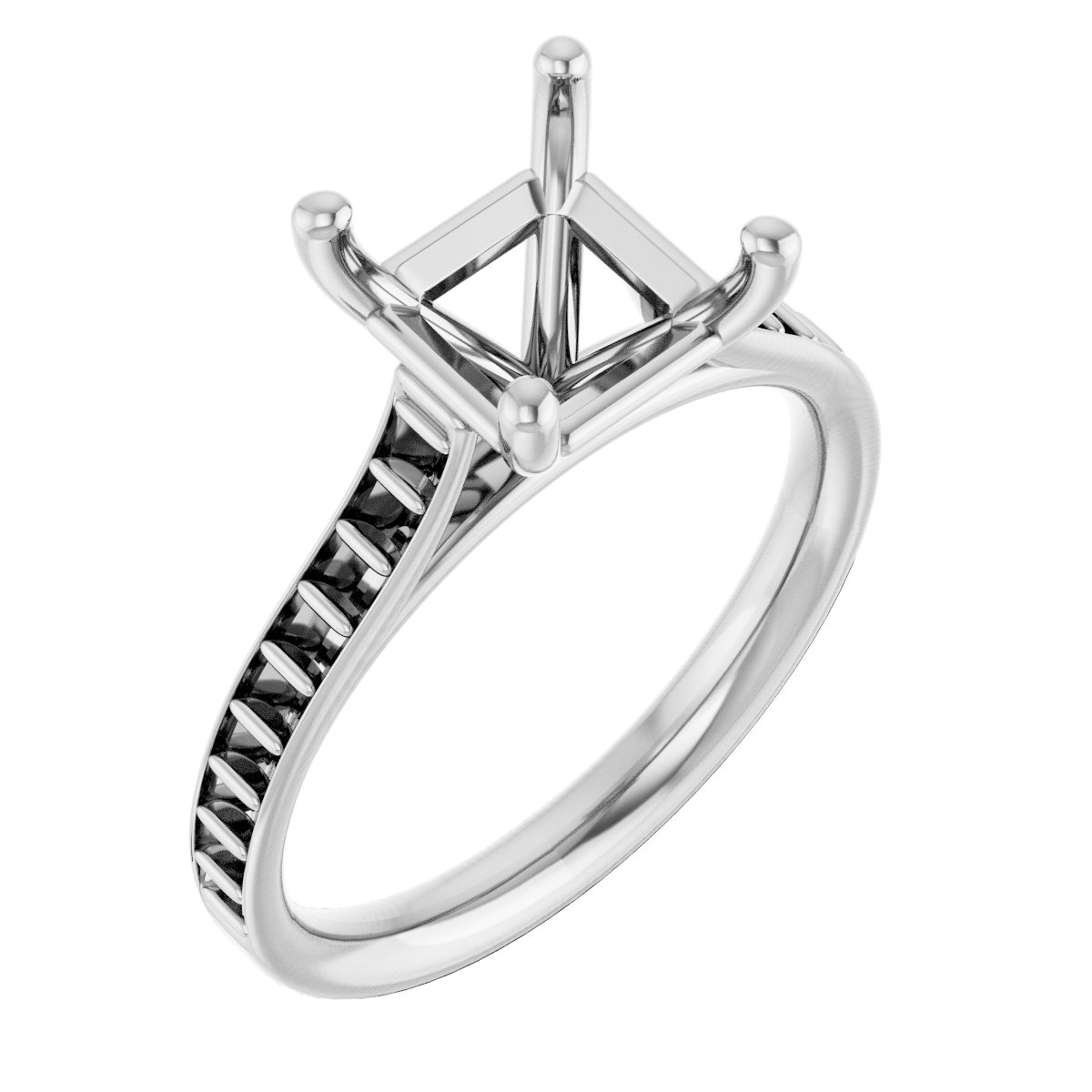 Accented Engagement Ring