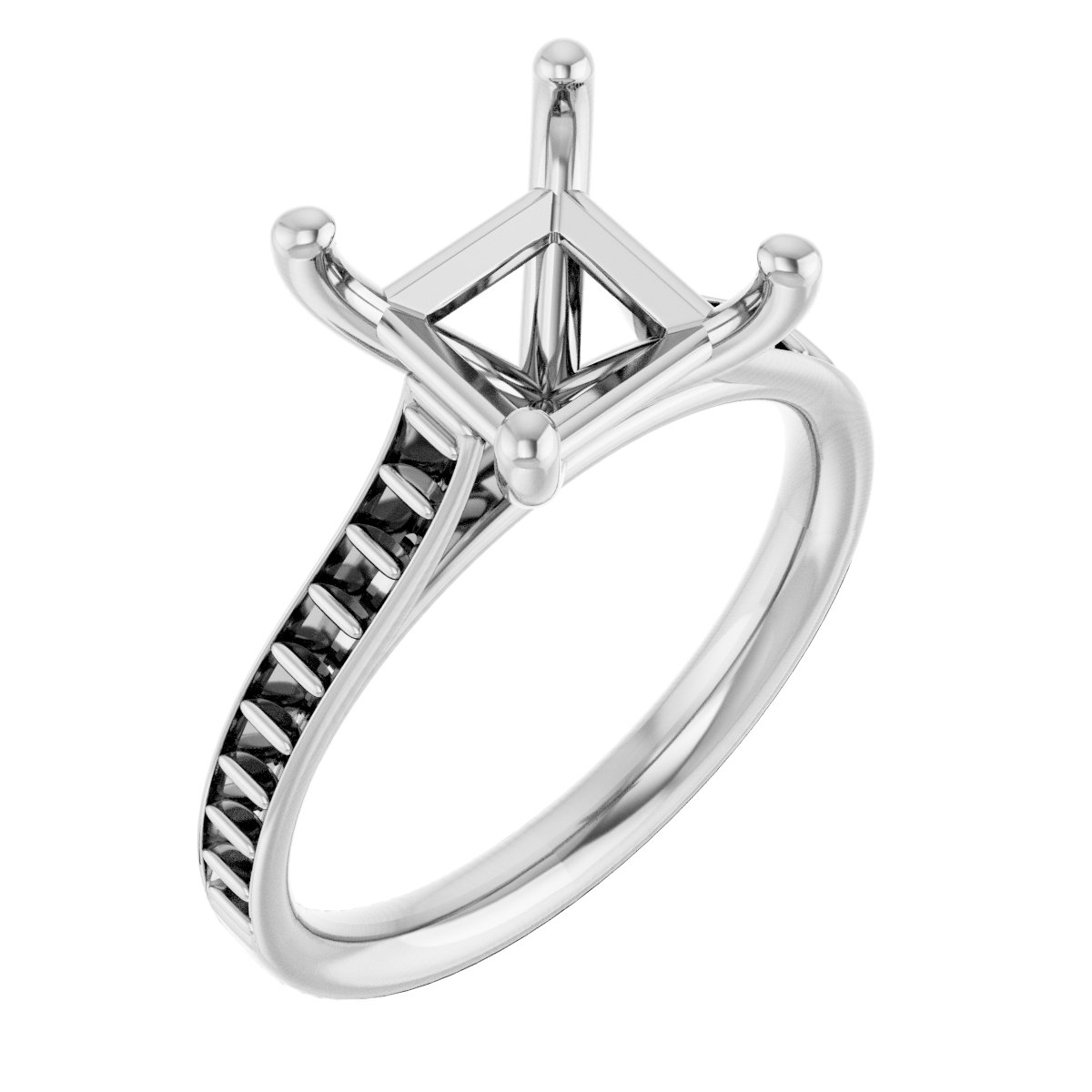 Accented Engagement Ring