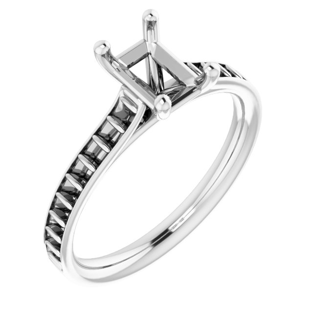Accented Engagement Ring