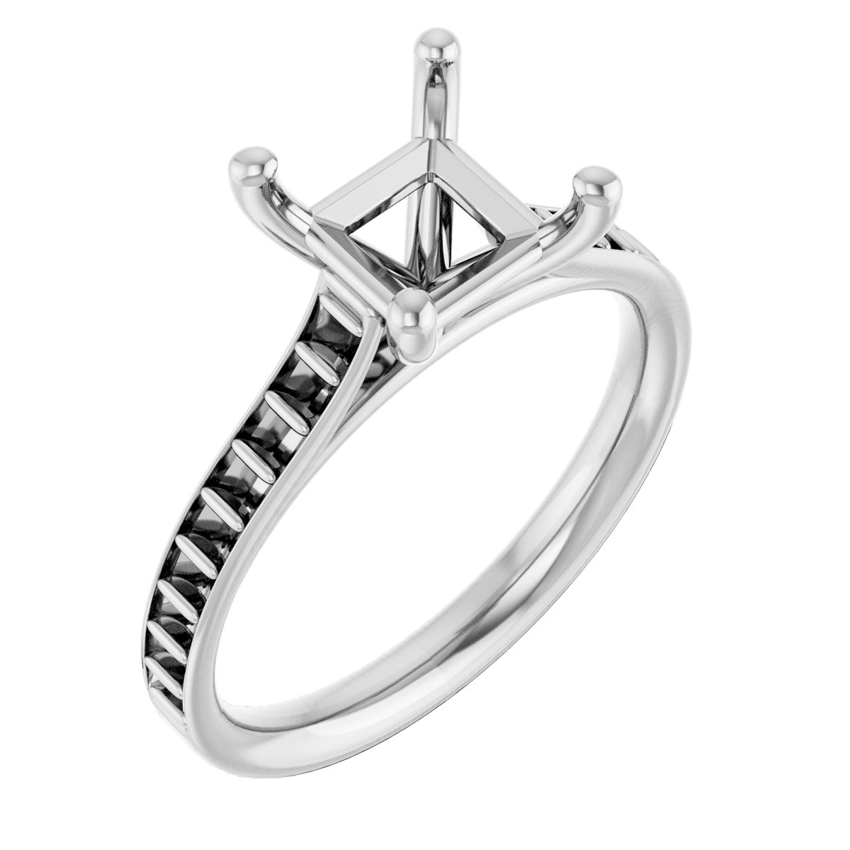 Accented Engagement Ring