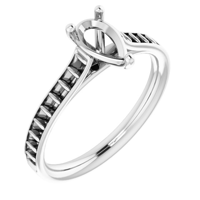 Accented Engagement Ring