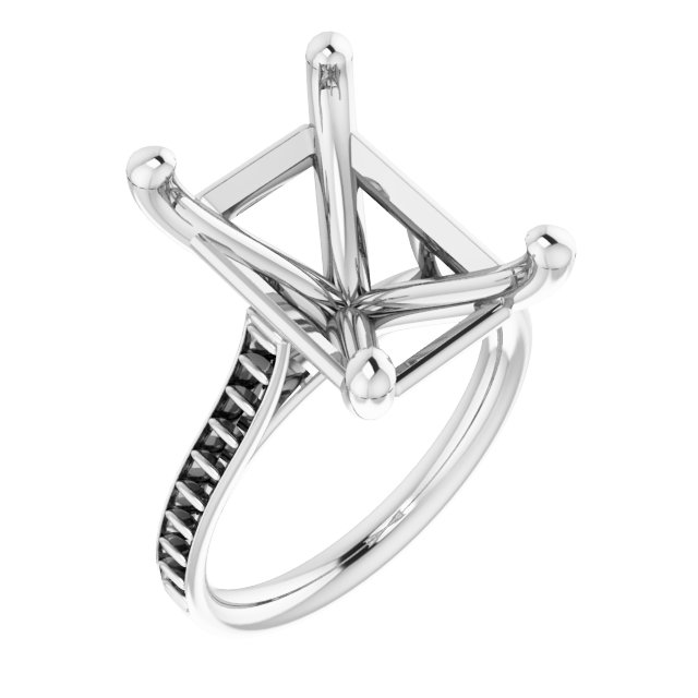 Accented Engagement Ring