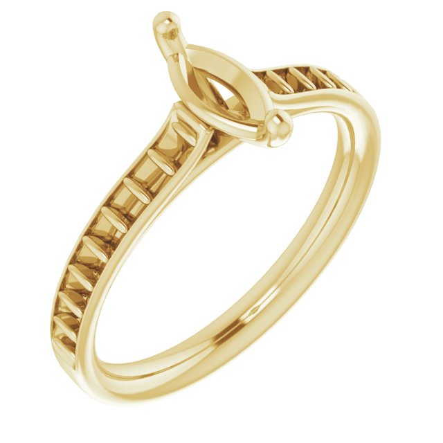 Accented Engagement Ring