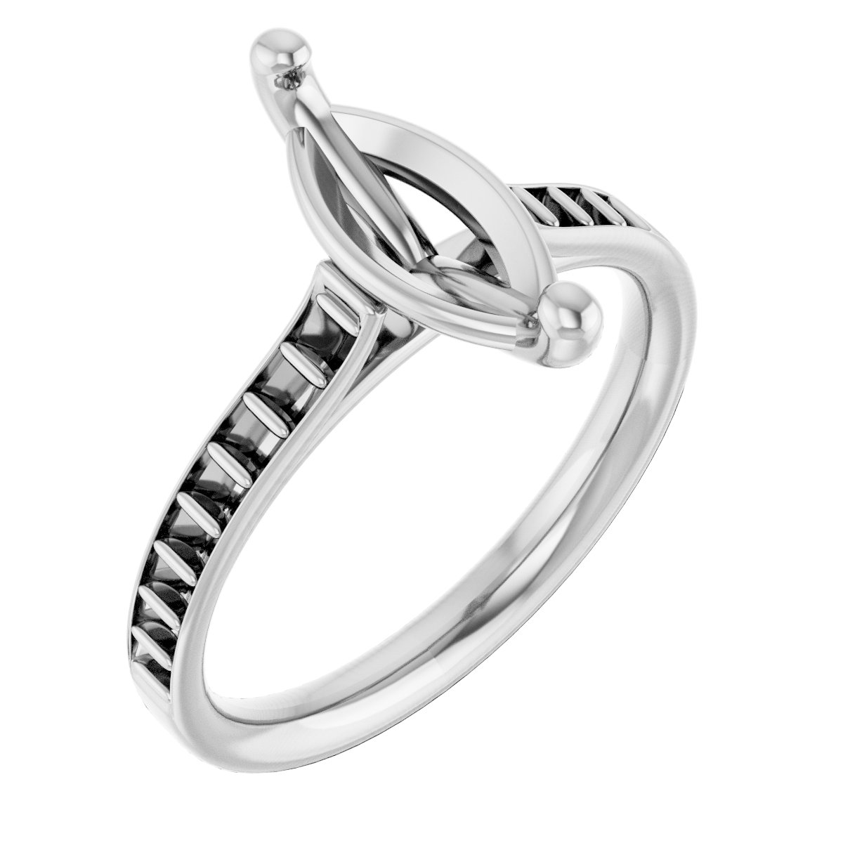 Accented Engagement Ring