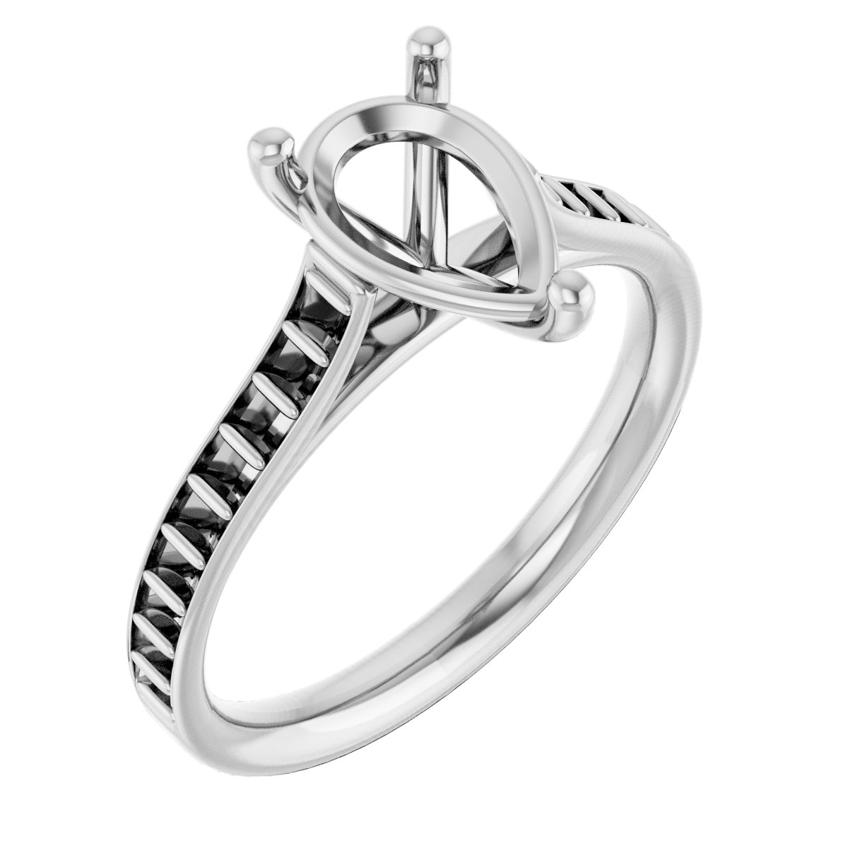 Accented Engagement Ring