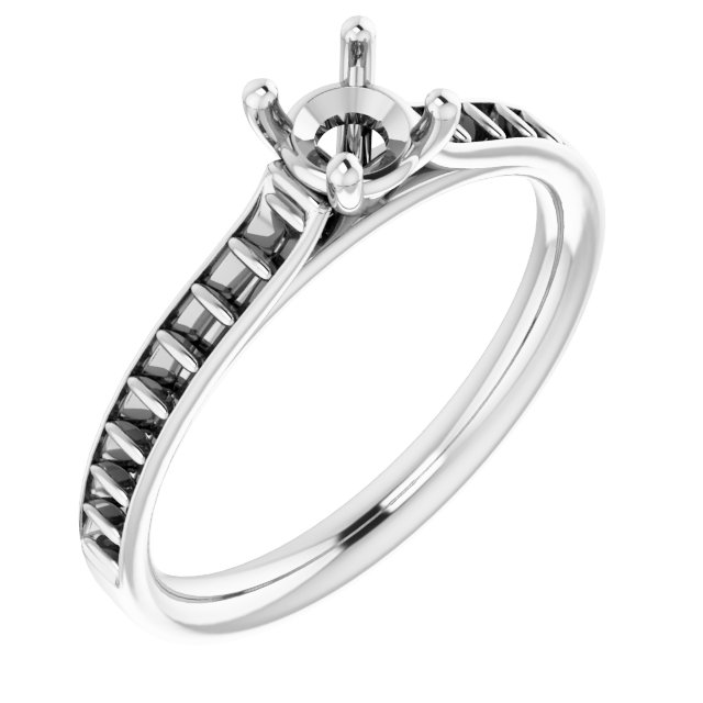 Accented Engagement Ring