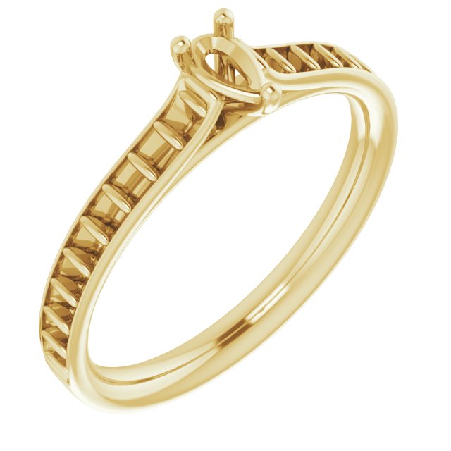 Accented Engagement Ring