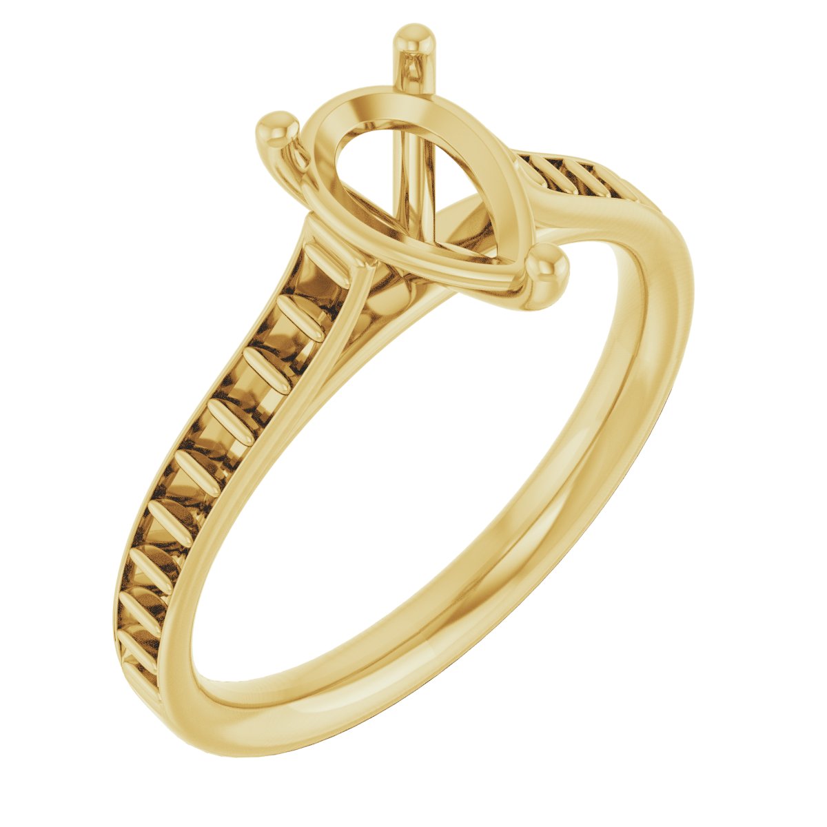 Accented Engagement Ring