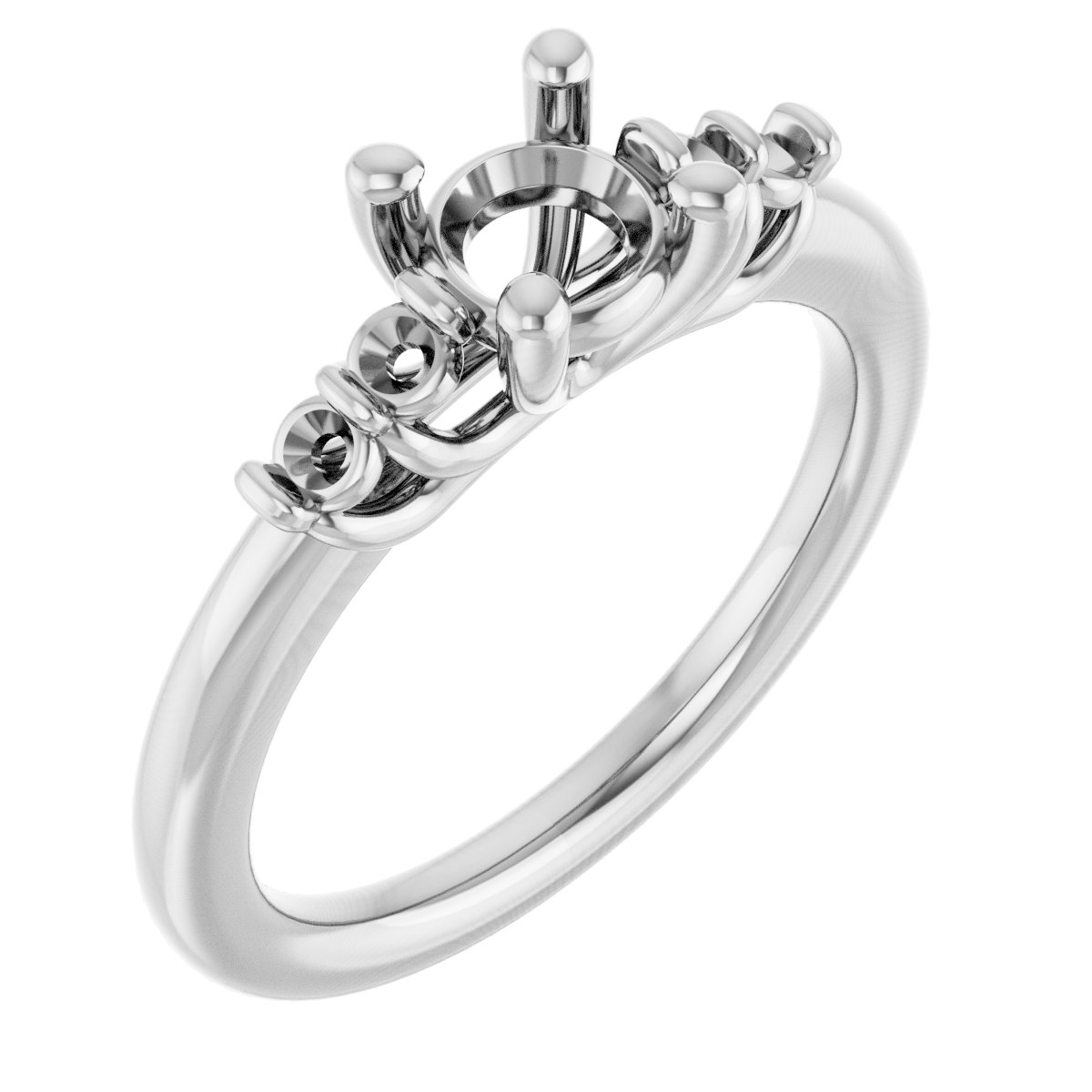 Accented Engagement Ring