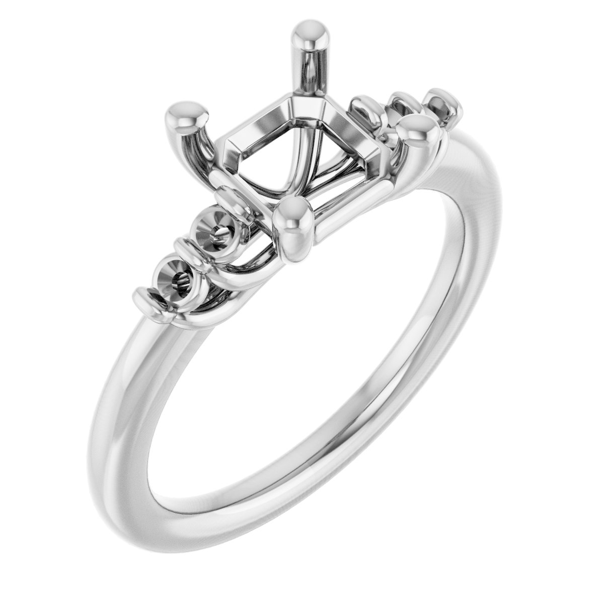 Accented Engagement Ring