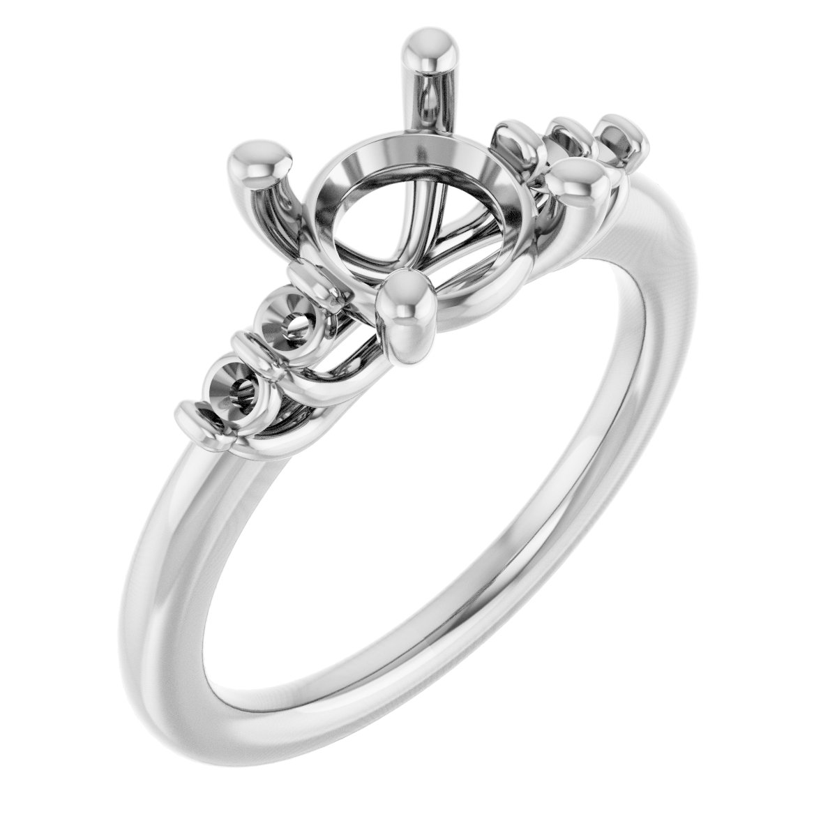 Accented Engagement Ring