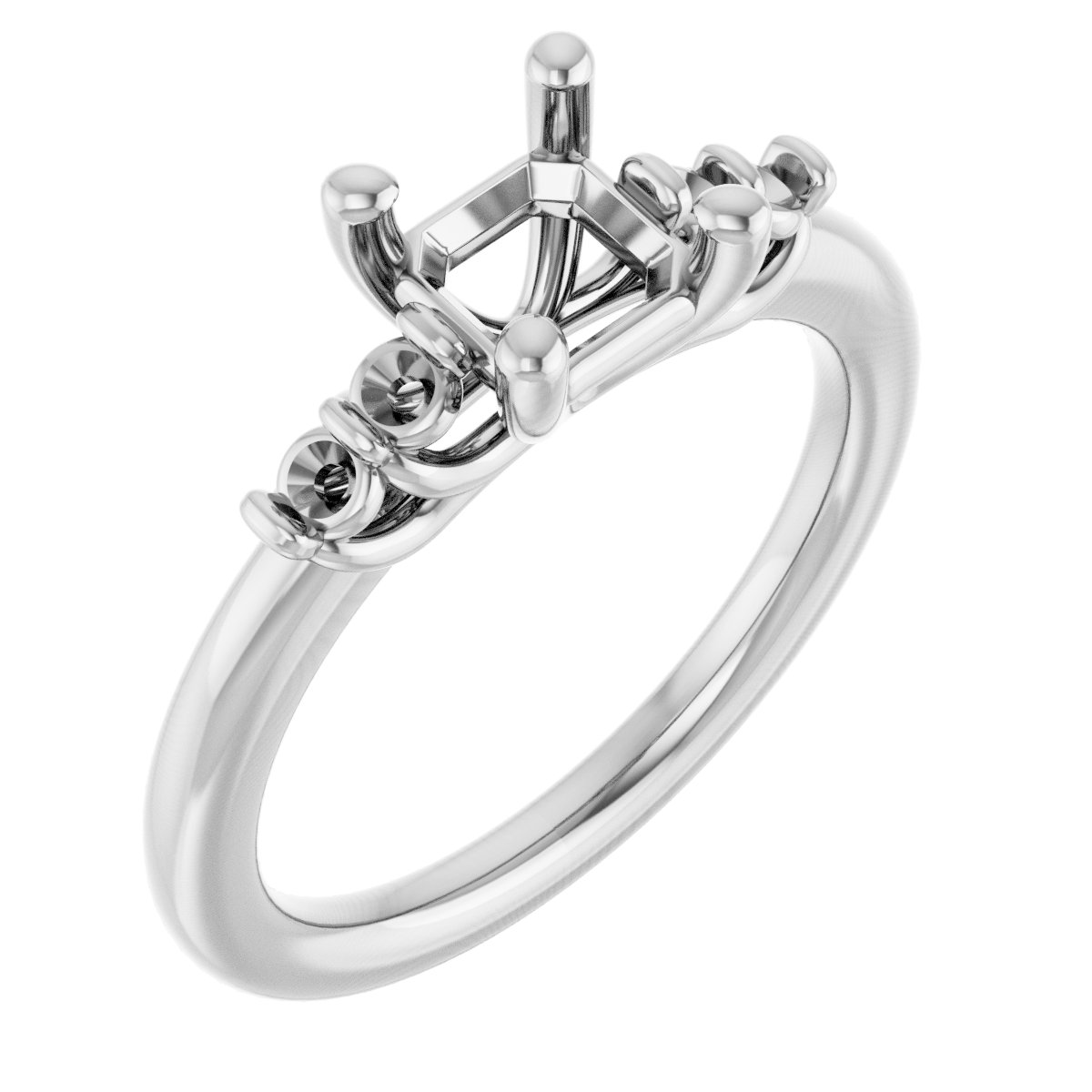 Accented Engagement Ring