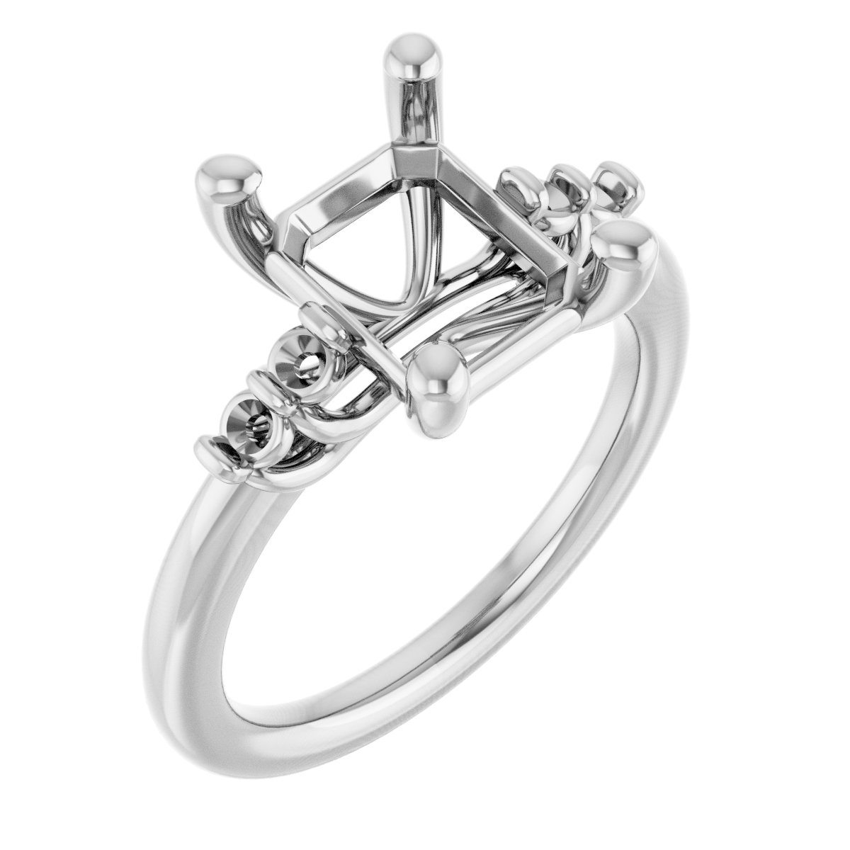 Accented Engagement Ring