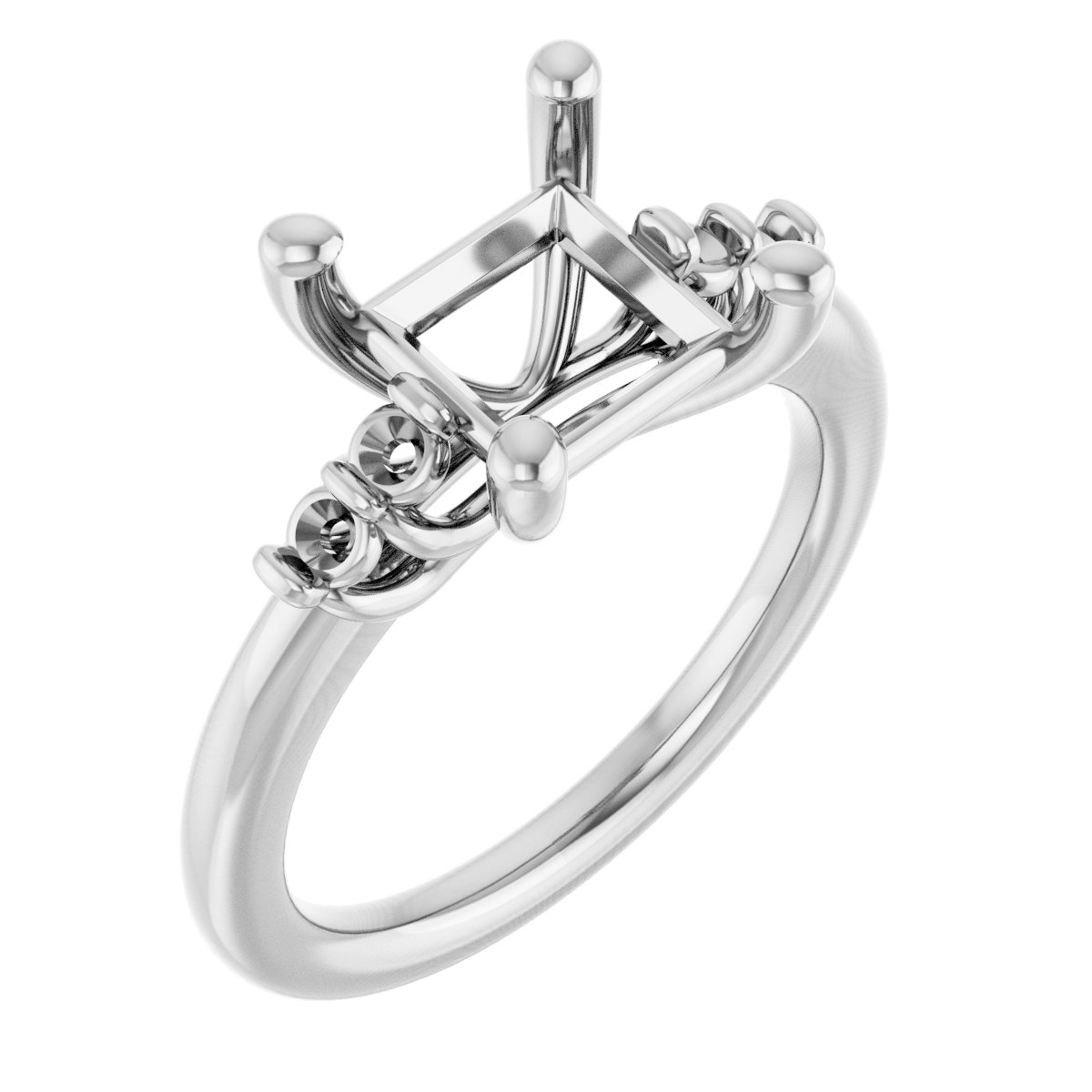 Accented Engagement Ring