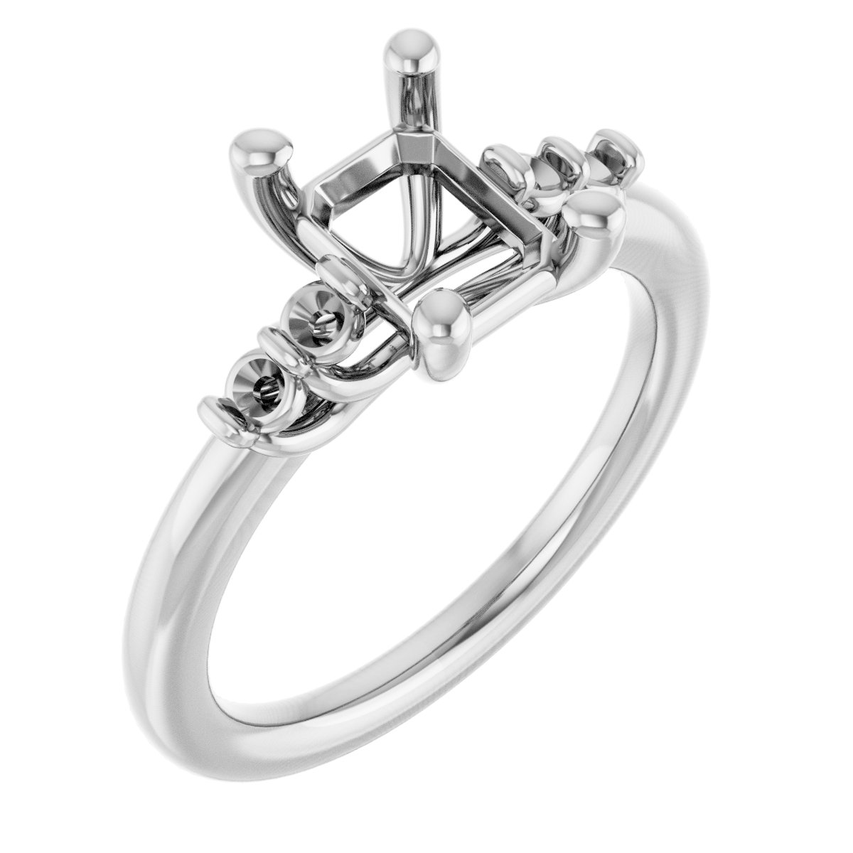Accented Engagement Ring