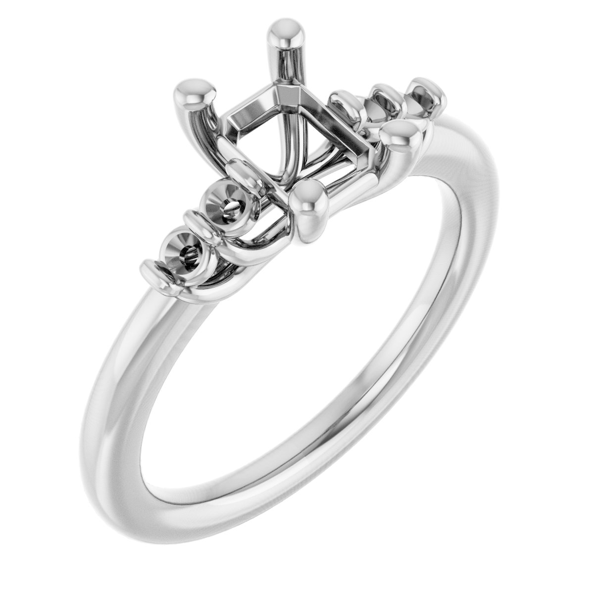 Accented Engagement Ring