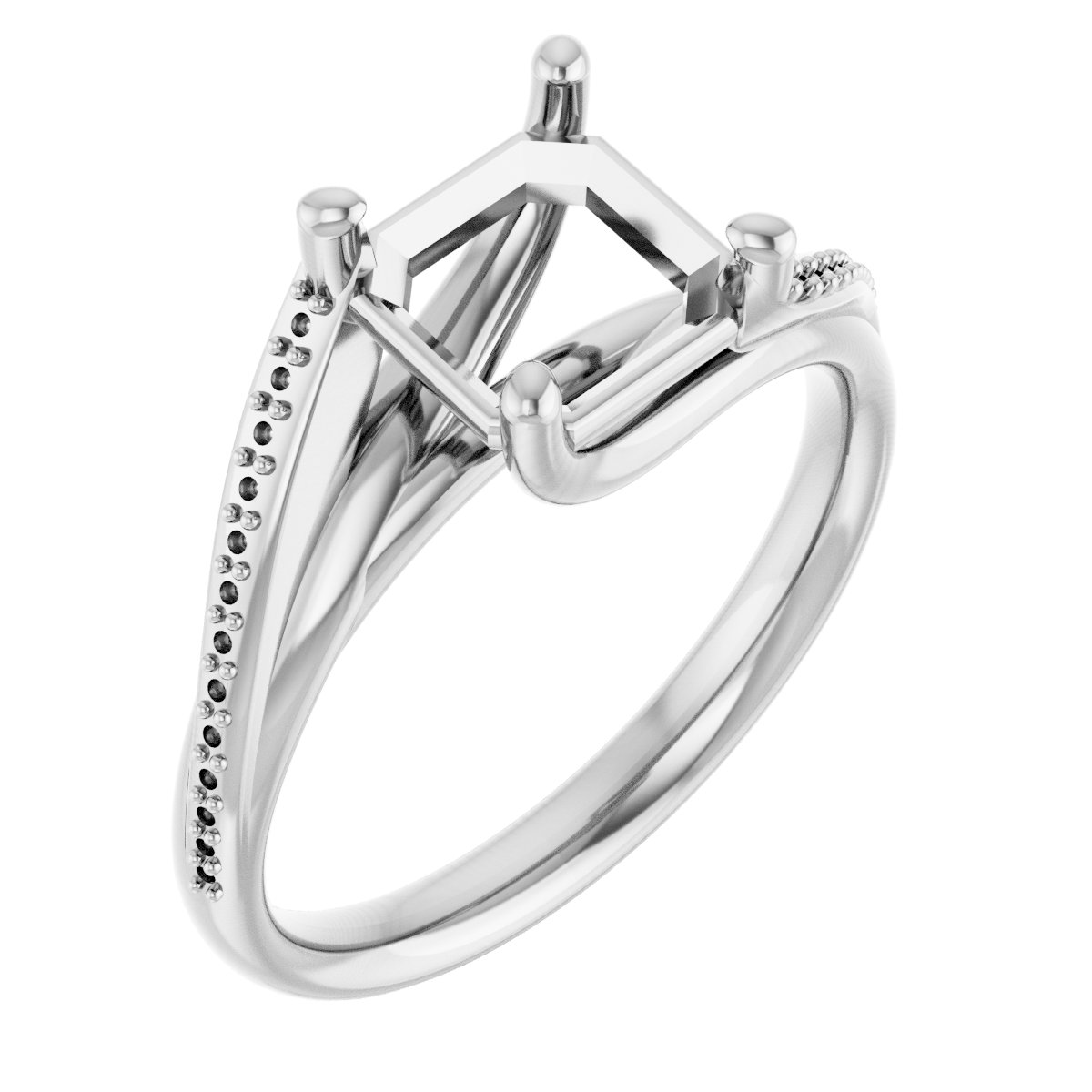 Accented Engagement Ring