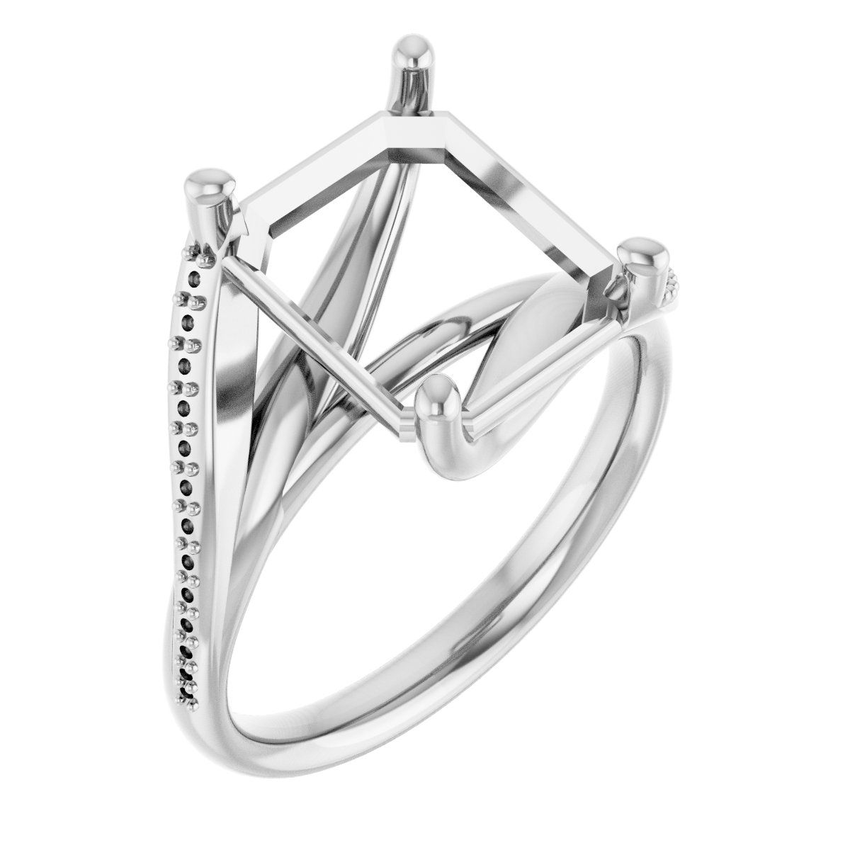 Accented Engagement Ring