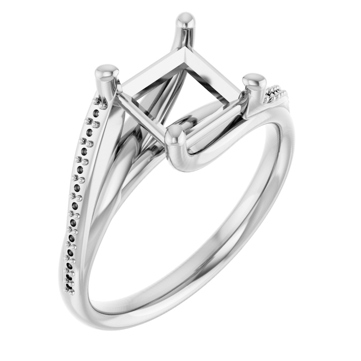 Accented Engagement Ring