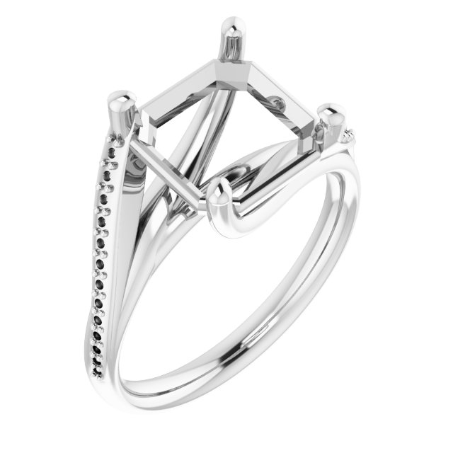 Accented Engagement Ring