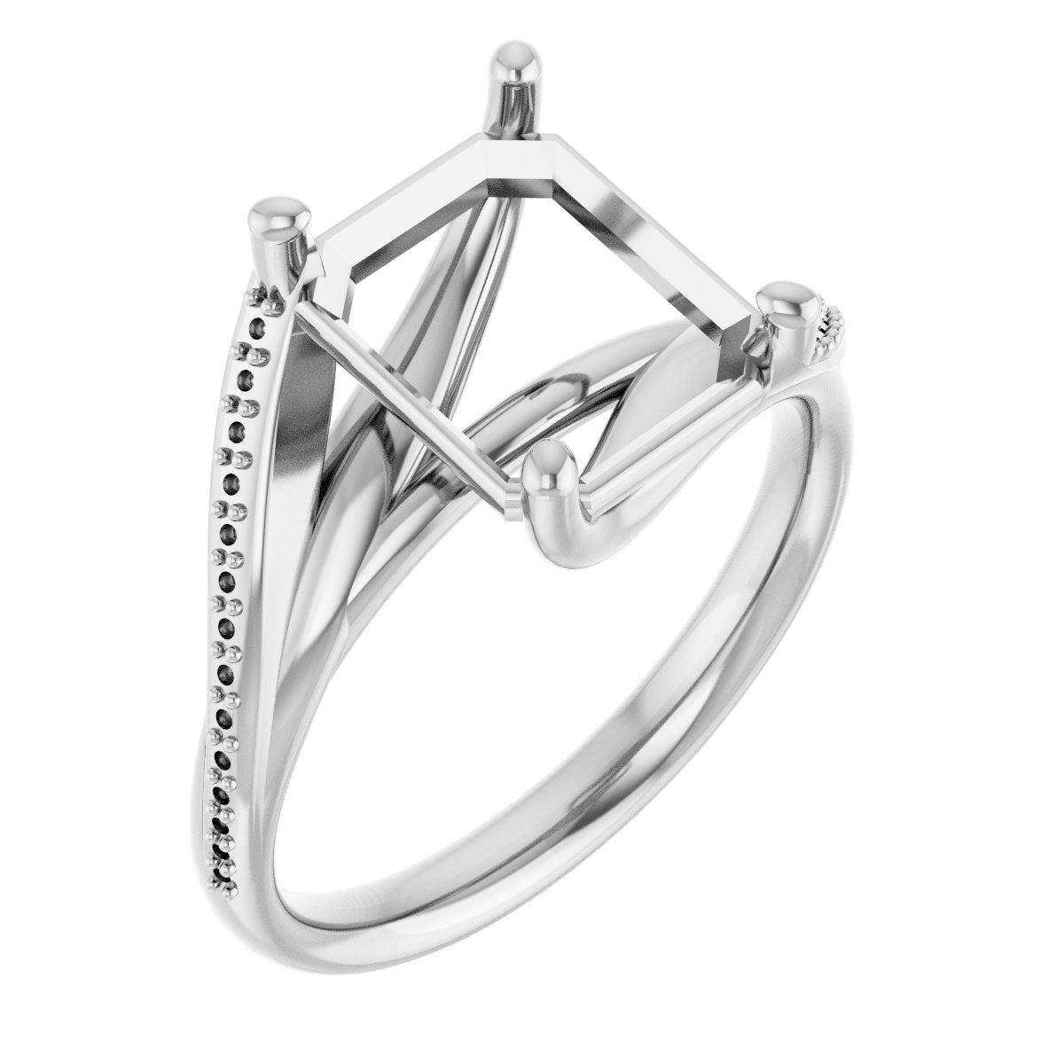 Accented Engagement Ring