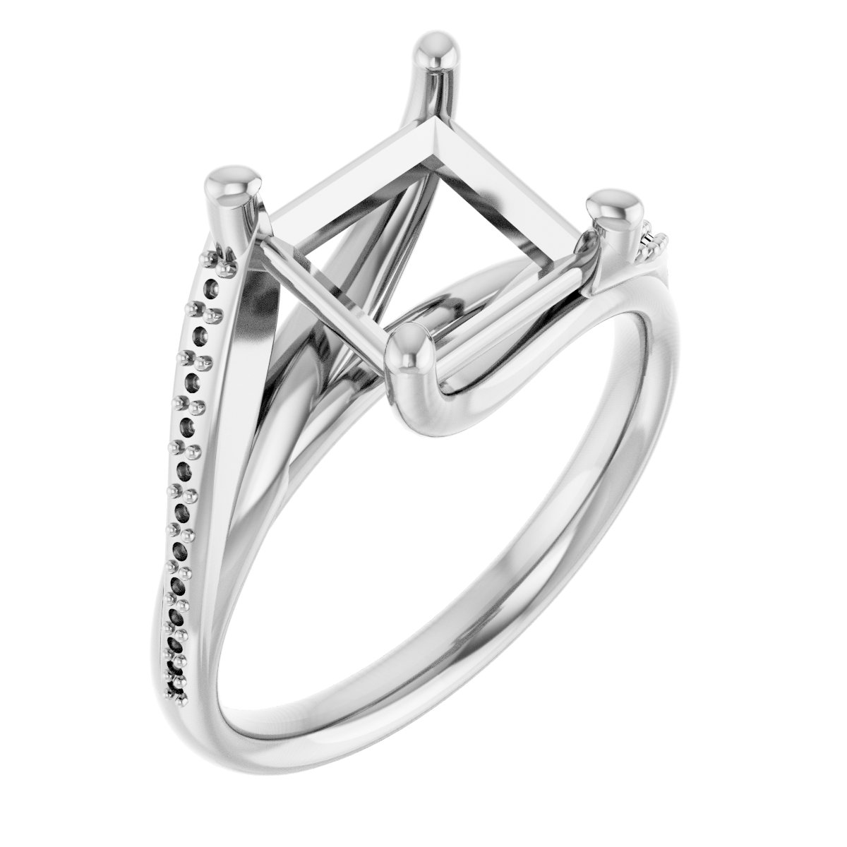 Accented Engagement Ring