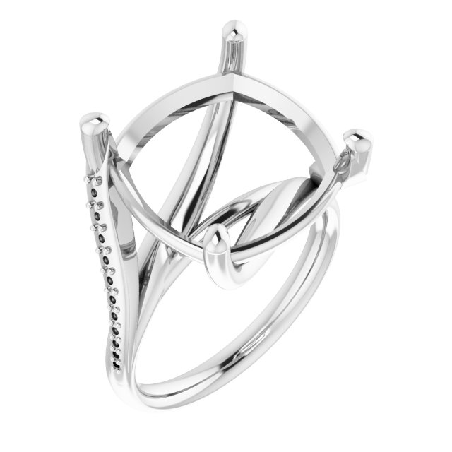 Accented Engagement Ring