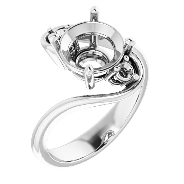 Three-Stone Bypass Engagement Ring