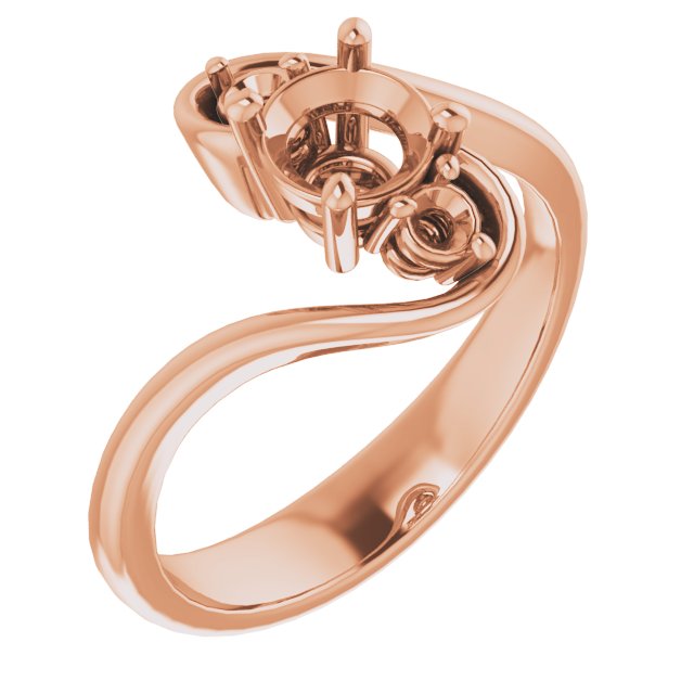 Three-Stone Bypass Engagement Ring