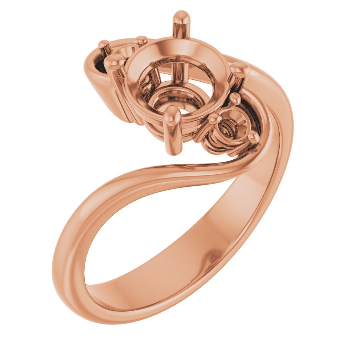 Three-Stone Bypass Engagement Ring