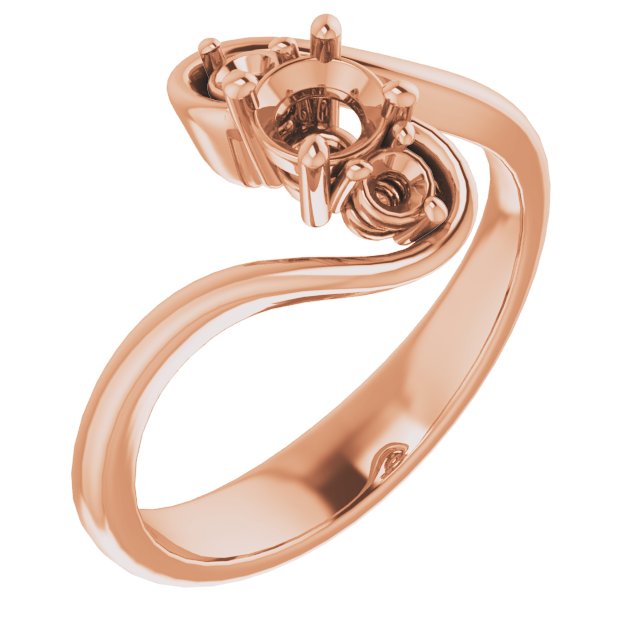 Three-Stone Bypass Engagement Ring