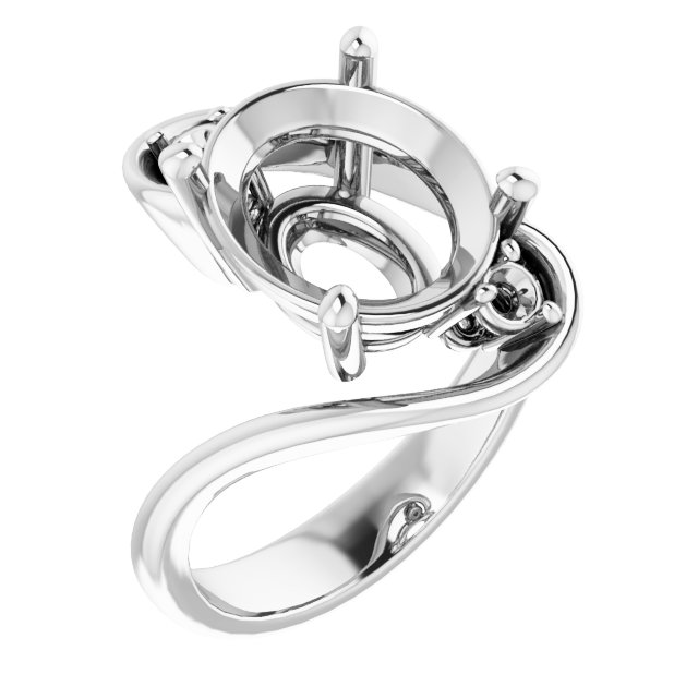 Three-Stone Bypass Engagement Ring