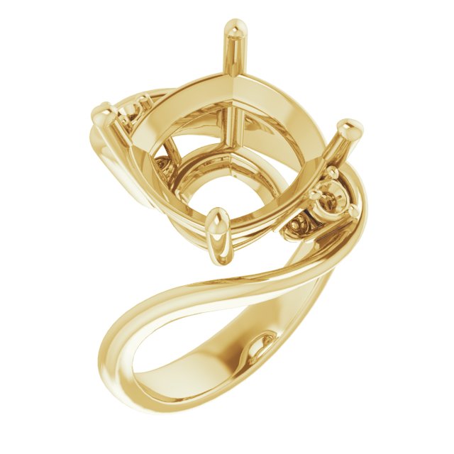 Three-Stone Bypass Engagement Ring