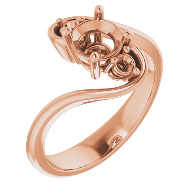 Three-Stone Bypass Engagement Ring