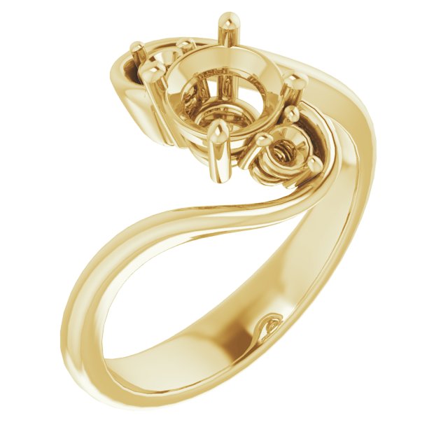 Three-Stone Bypass Engagement Ring