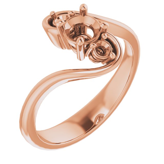 Three-Stone Bypass Engagement Ring