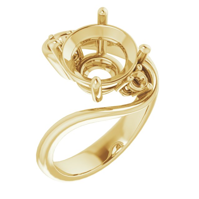 Three-Stone Bypass Engagement Ring