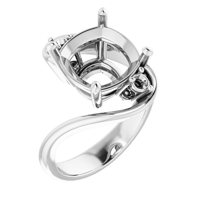 Three-Stone Bypass Engagement Ring