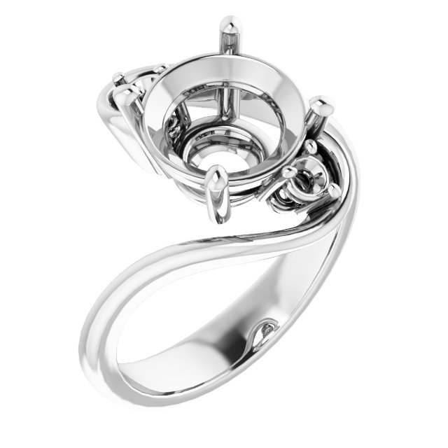 Three-Stone Bypass Engagement Ring