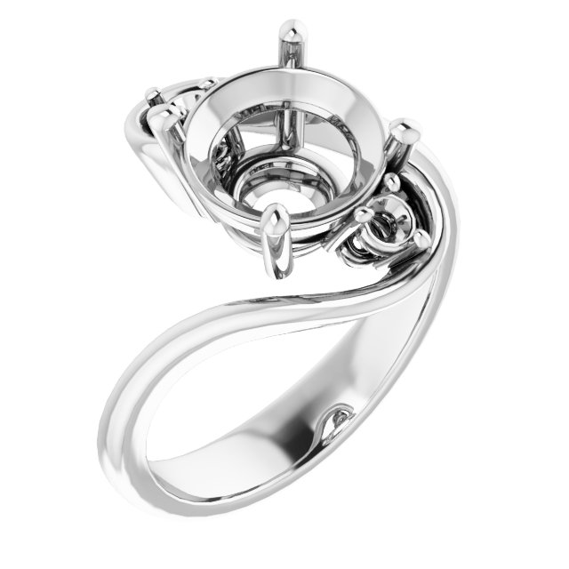 Three-Stone Bypass Engagement Ring