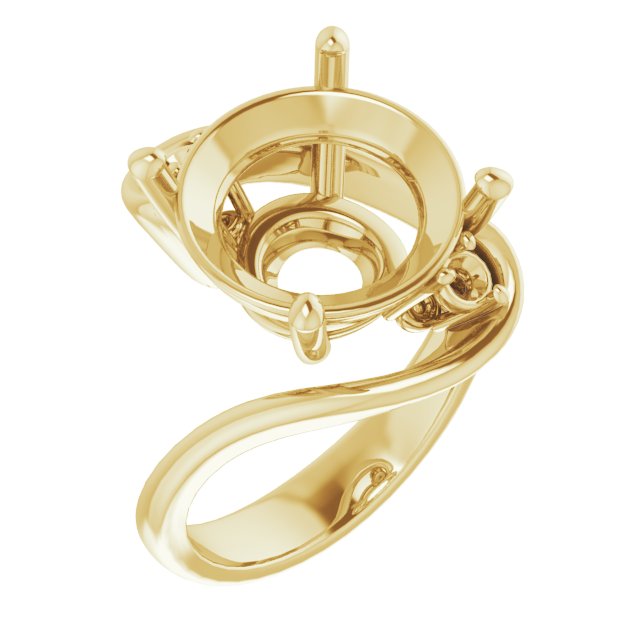 Three-Stone Bypass Engagement Ring