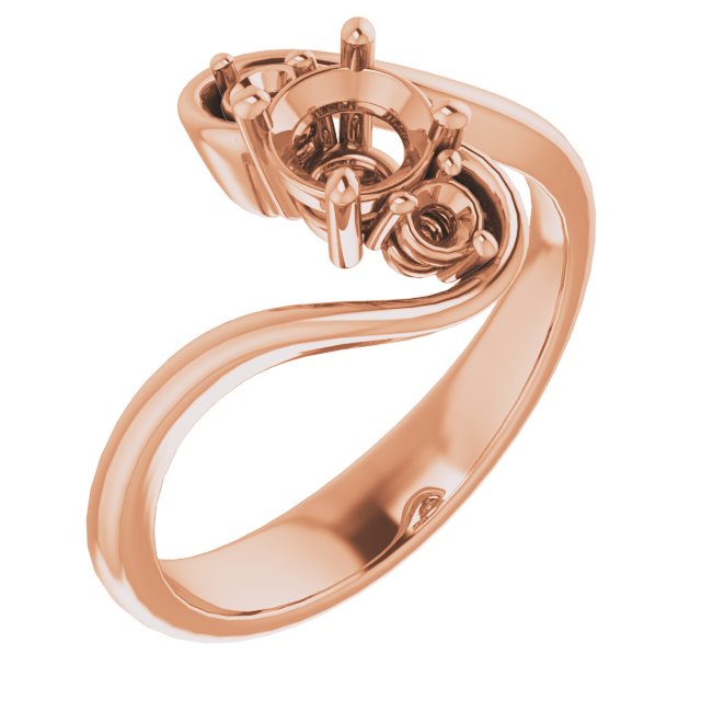 Three-Stone Bypass Engagement Ring